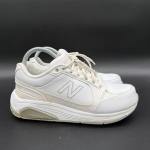 New Balance 928 Women's Size 8 2A White Leather Rollbar Walking Shoes WW928WT